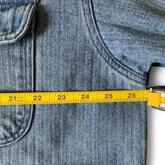 Vintage 90s Mickey Inc. Denim Long Sleeve Shirt - Extra Large - Rare! - Picture 11 of 14